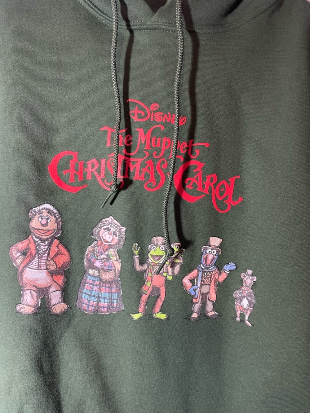 Disney Green Muppet Christmas Carol Crewneck Hoodie - Picture 3 of 5